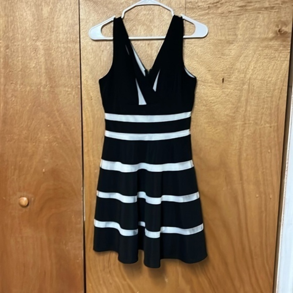 YA Los Angeles Mixed Fabric Dress